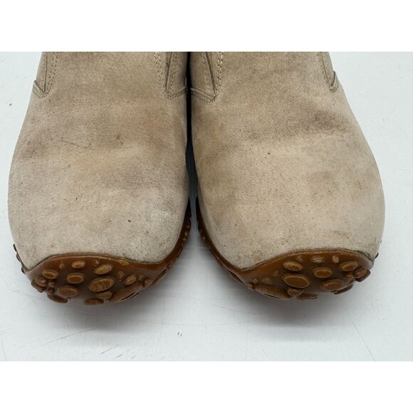 Merrell Womens Snow Mocs Suede Sheepskin Shoes Size 7 Beige Performance Footwear - Picture 9 of 14